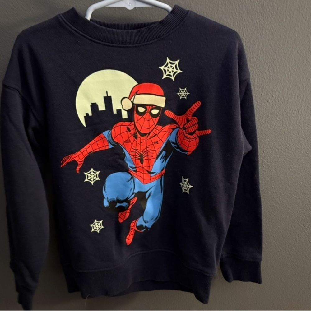 Marvel Spider-Man Black Crewneck Sweater 5T